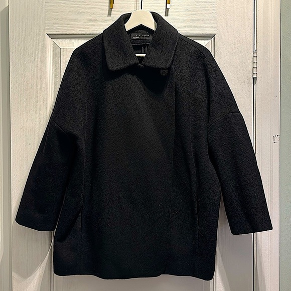 ZARA Short Wool Coat - Picture 6 of 10